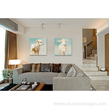 Dreamy Lamb Canvas Print Sheep Art Print